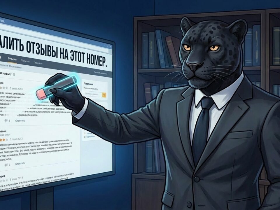 Как удалить отзывы на номер телефона? Пантера Digital удаляет негативные отзывы и метки спам на номер телефона по закону