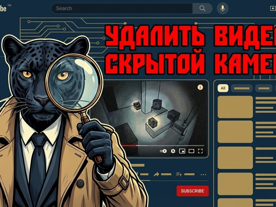 Выложили видео со скрытой камеры на ютуб Пантера-детектив расследует видео со скрытой камеры на YouTube для его удаления.