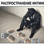 Статья за распространение интимных фото: что грозит обидчику и как добиться наказания Пантера сидит на полу, закрыв глаза, среди разбросанных и разорванных фотографий.