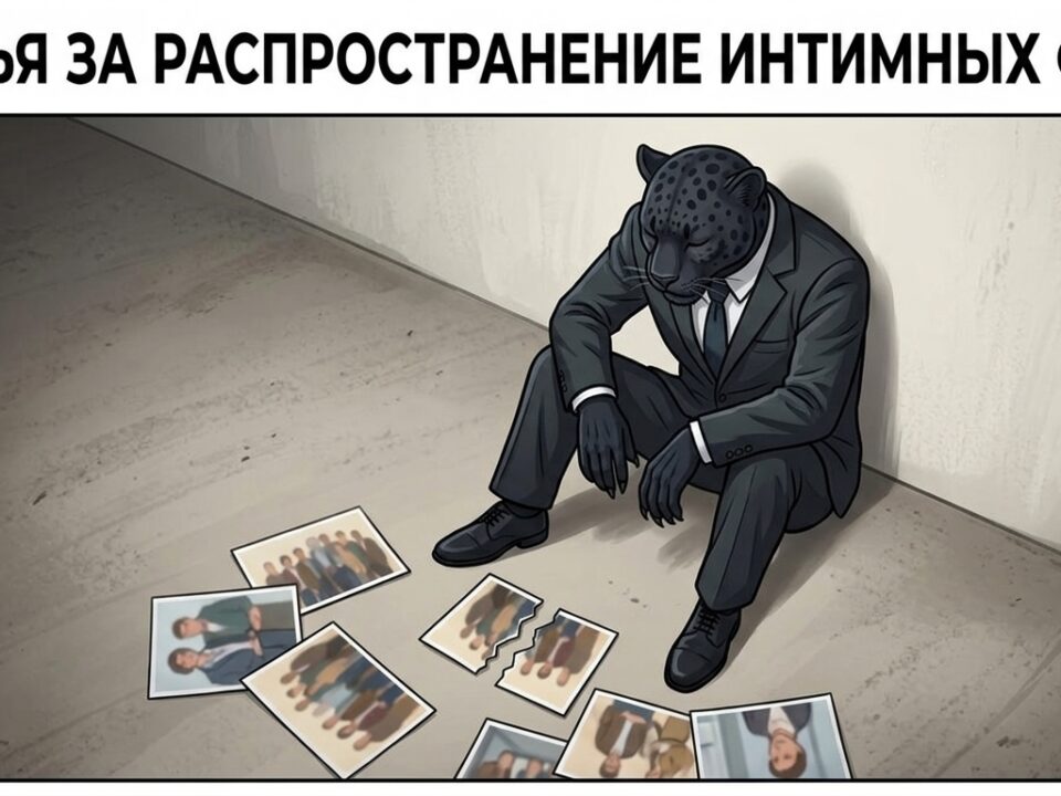 Статья за распространение интимных фото: что грозит обидчику и как добиться наказания Пантера сидит на полу, закрыв глаза, среди разбросанных и разорванных фотографий.