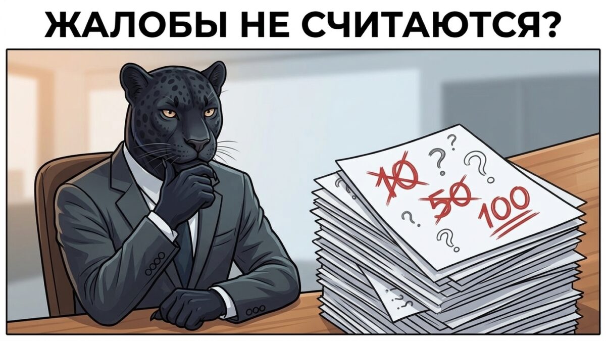 Сколько жалоб нужно, чтобы заблокировали страницу в ВК Пантера разглядывает бумаги с перечёркнутыми цифрами — сколько жалоб нужно, чтобы заблокировали страницу в ВК