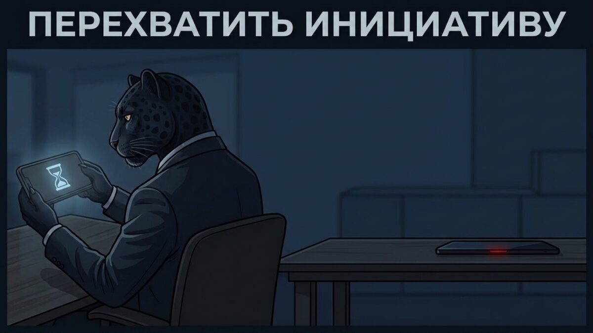 Что делать, если шантажируют фотографиями — пантера удерживает экран с песочными часами