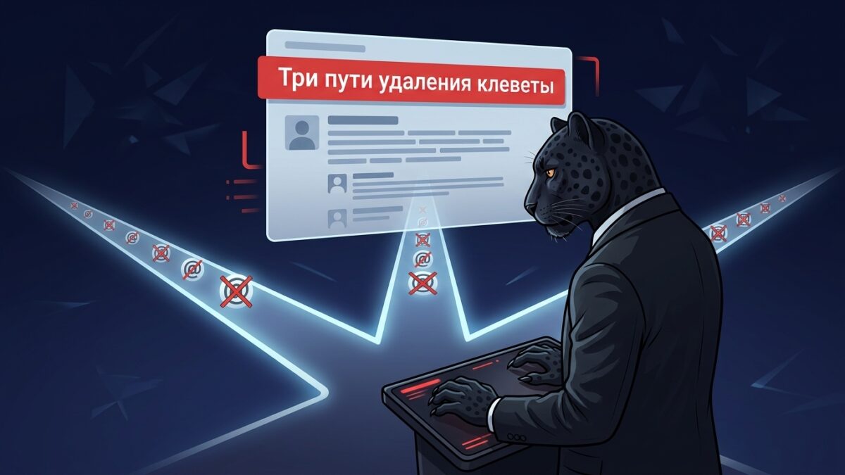 Как удалить клевету из интернета: три рабочих пути Пантера перед развилкой из трёх дорог — как удалить клевету из интернета