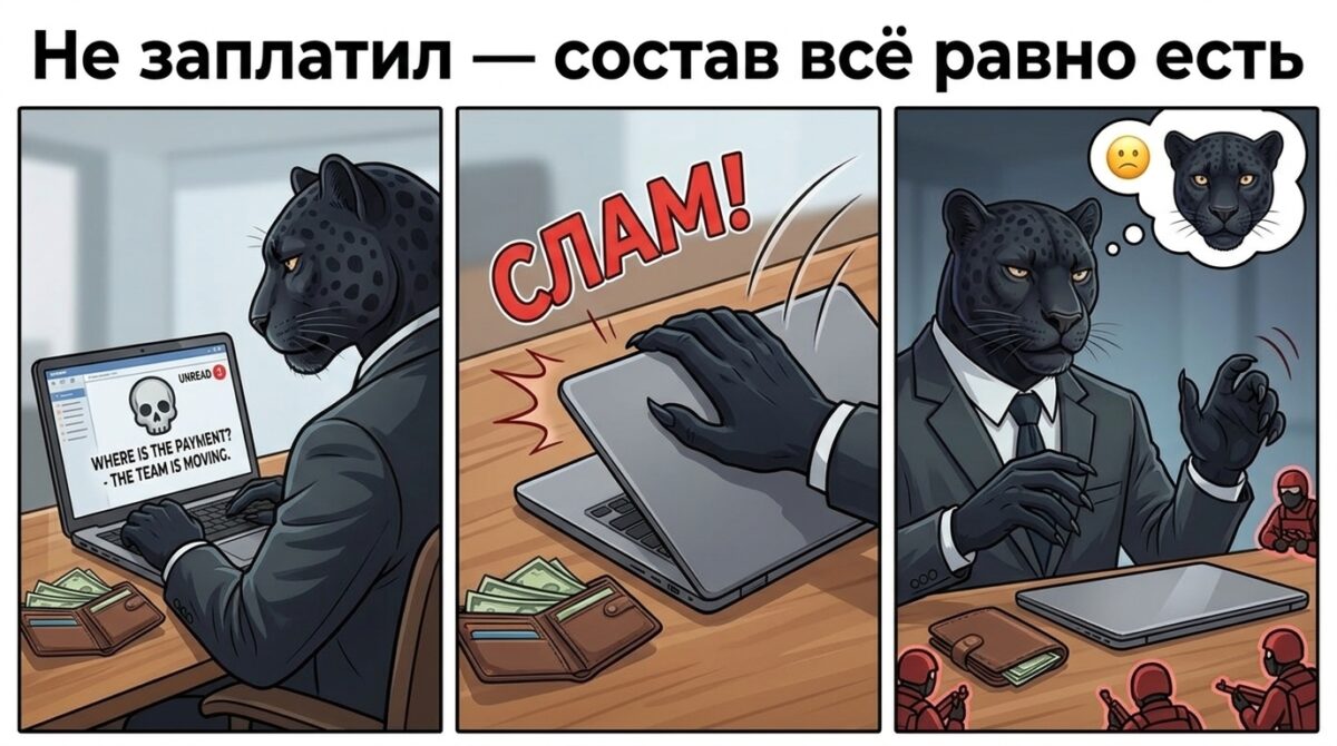 Статья за шантаж и угрозы &mdash; ответственность наступает даже без оплаты
