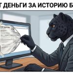 Пантера снимает с монитора бланк с требованием оплаты — угрожают публикацией истории посещений и требуют деньги