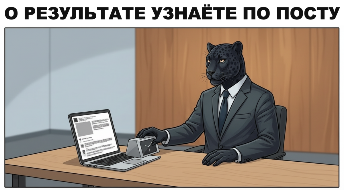 Пантера опускает письмо в закрытый ящик &mdash; жалоба на скрины переписки в телеграм-канале