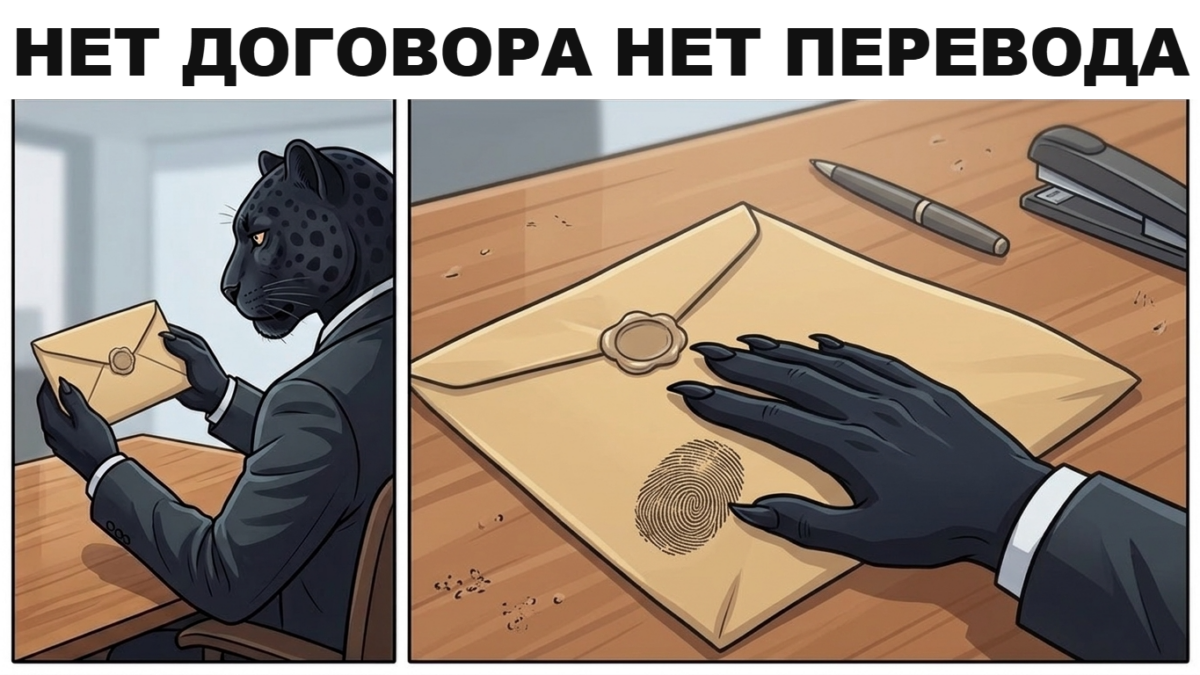 Компании по удалению отзывов: как выбрать подрядчика Пантера отодвигает конверт с деньгами от пустого стола — предоплата без договора при заказе удаления отзывов