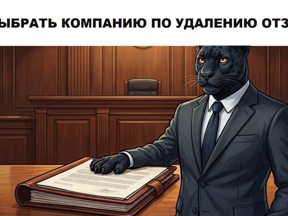 Пантера раскрывает одну из трёх одинаковых папок — компании по удалению отзывов продают три разные услуги