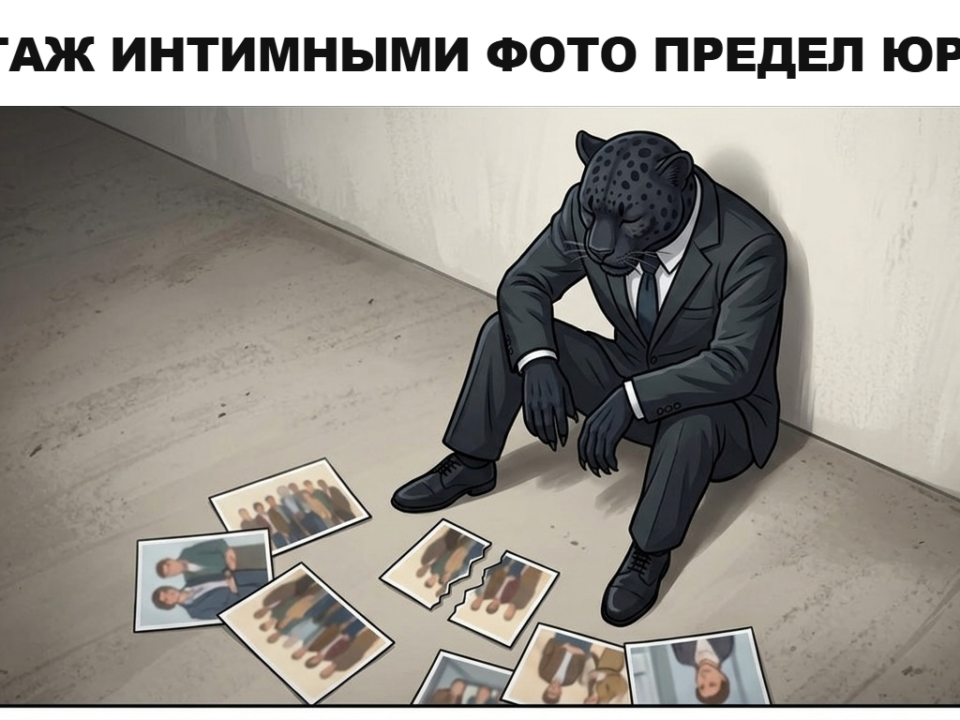 Пантера раскладывает четыре папки по ячейкам стеллажа — шантаж интимными фото и помощь юриста