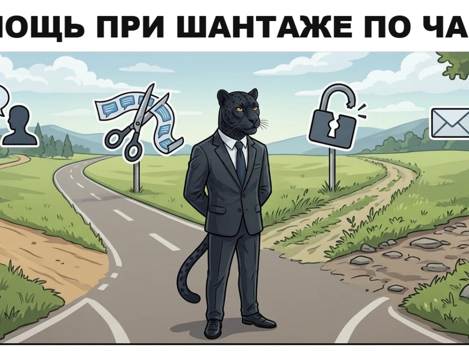 Пантера переставляет четыре стрелки на настенном циферблате — срочная помощь при шантаже по часам